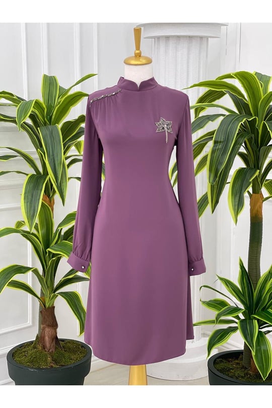 Çınar Yaprak Tunik 751 Leylak