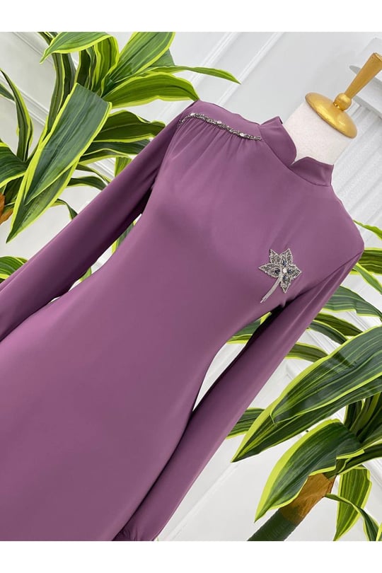 Çınar Yaprak Tunik 751 Leylak