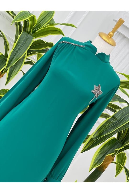 Çınar Yaprak Tunik 751 Mint yeşili