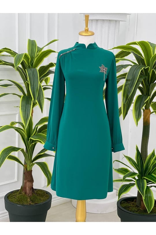 Çınar Yaprak Tunik 751 Mint yeşili