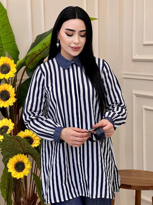 Çizgi Detay Tensel Takım 3460 t025 Lacivert