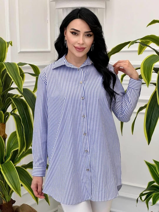 Çizgili Spor Tunik 5117 t-24 Mavi