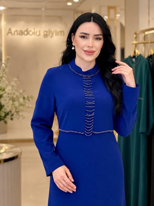 Dizgi Bozcuk Suzanna Elbise 1143 T-26 Saks