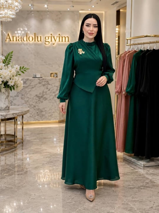 Dolama JanJan Elbise 2078 T-26 Yeşil