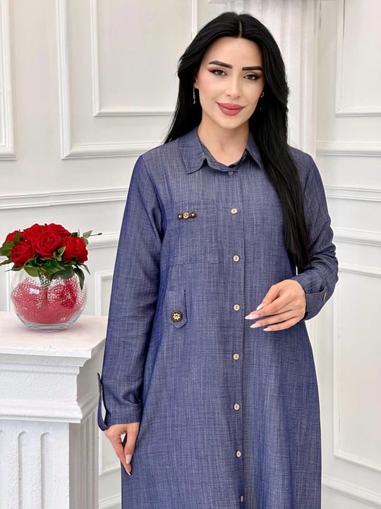 Düğmeli Spor Giy Çık 4701 T-24 Kot