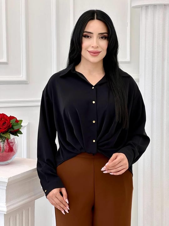 Düğüm Detay Gömlek 2147 T-24 Siyah