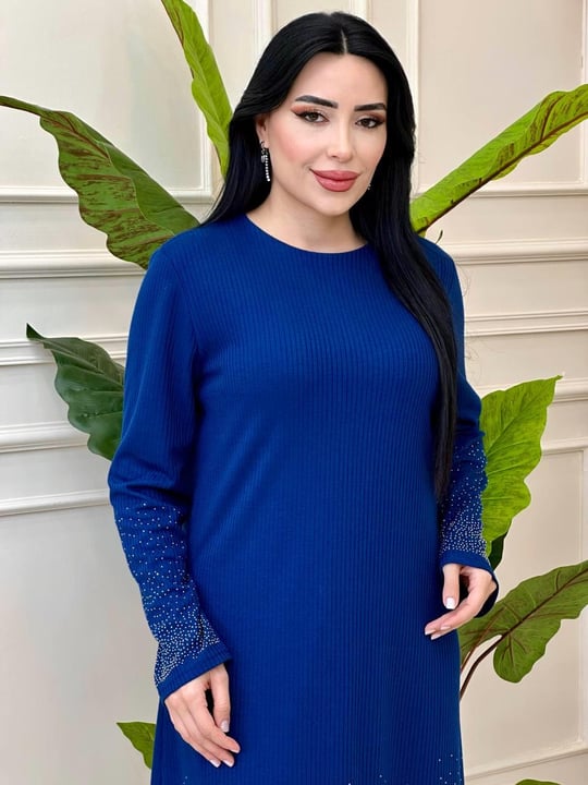 Etek Kol Uçu İşleme Örme Takım 972 t-24 Saks