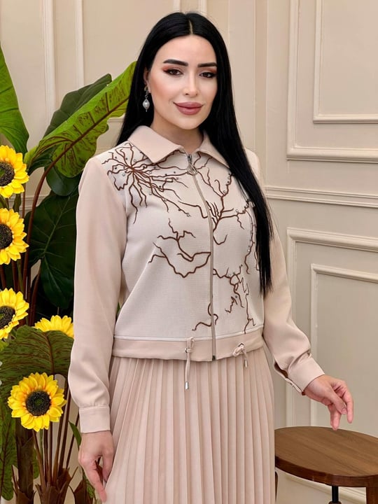 File Detay Etekli Takım 2127 t025 Bej