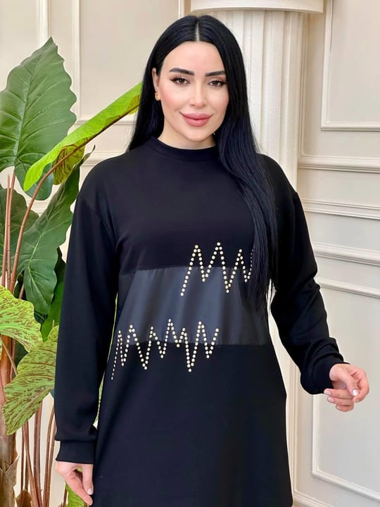Gold Zımbalı Oyşo Tunik 979 T-24 Siyah
