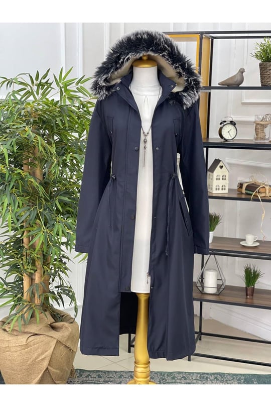 İçi Tüylü Parka 8162 Lacivert