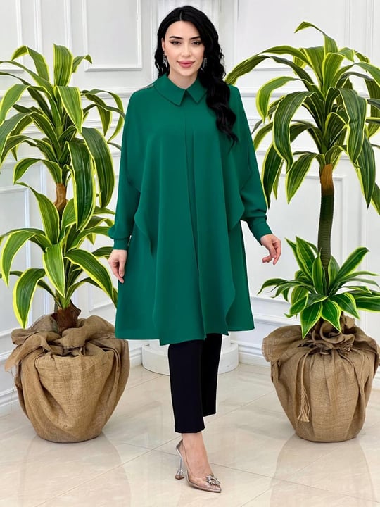 İkili Görünümlü Tunik 2252 T-24 Yeşil