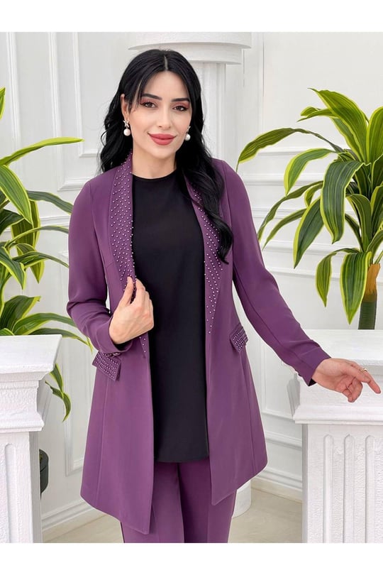 İnci Detay 3 lü Takım 7001 Leylak