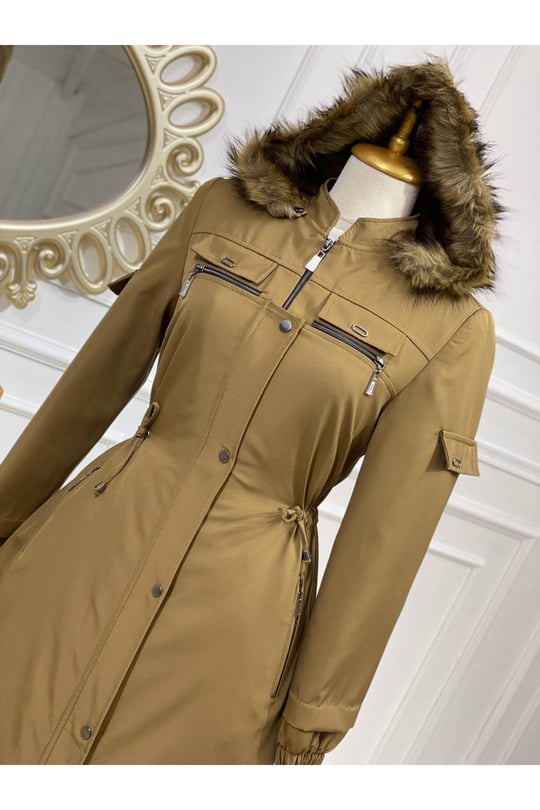 Kapak Detay Parka 4220 Camel