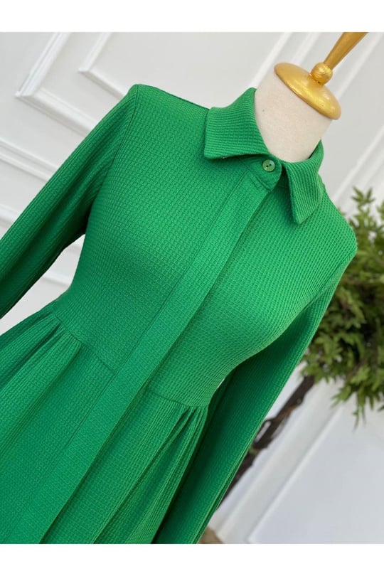 Katlı Salaş Tunik 2074 Yeşil