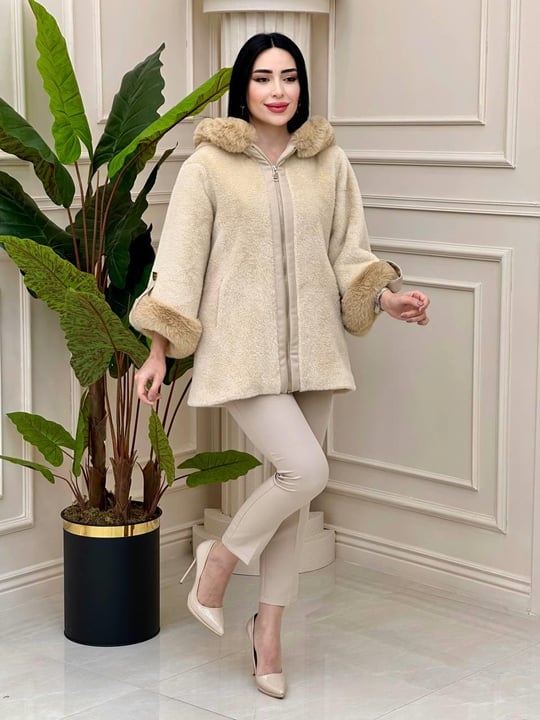 Kısa Angora Kaban 7488 t-24 Bej