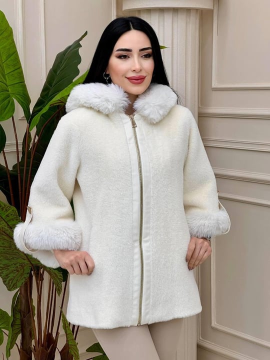 Kısa Angora Kaban 7488 t-24 Ekru