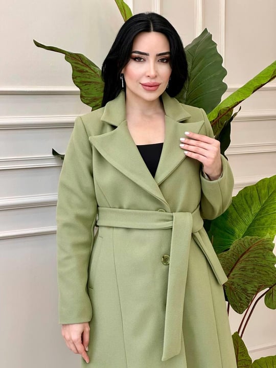 Klasik Ara Boy Kaşe  Kaban 5144 t-24 Yeşil