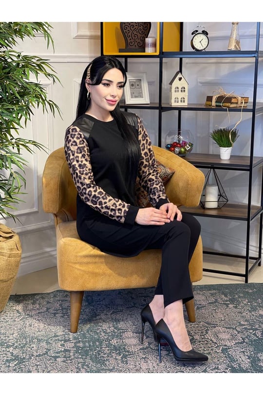 Kol Leopar Tunik 722 Siyah