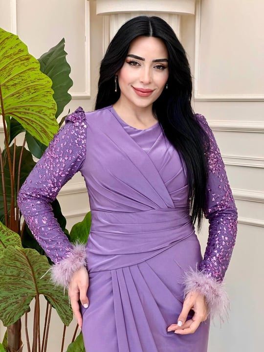 Kol Payet Sandy Abiye 01205 t-024 Lila