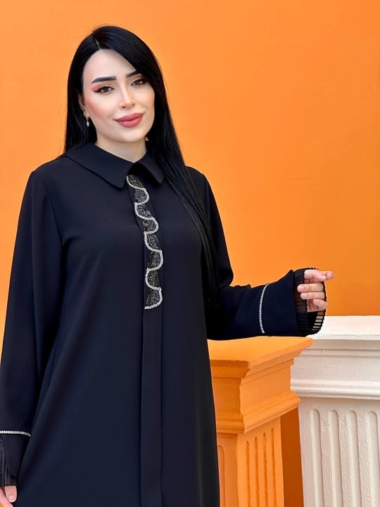 Kol Ucu Pilise Tunik 2111 Siyah