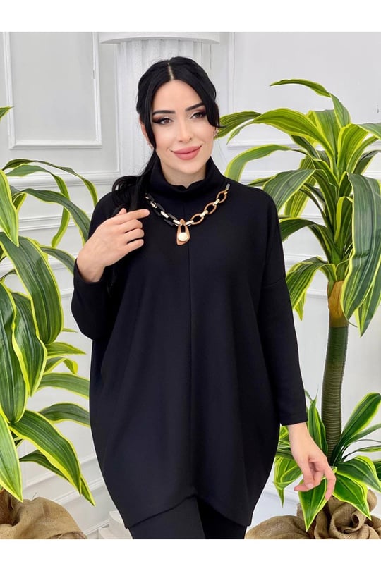 Kolyeli Spor İkili Takım 7070 Siyah