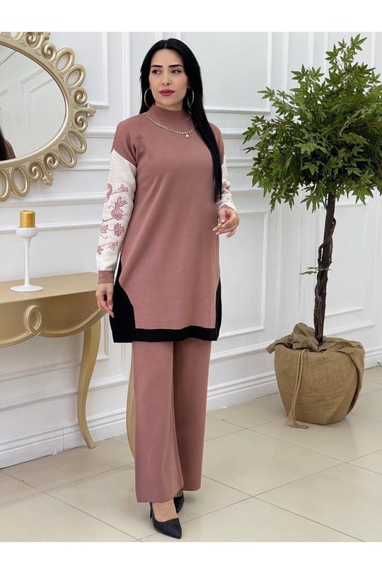 Kolyeli Triko Takım 9333 Purdra