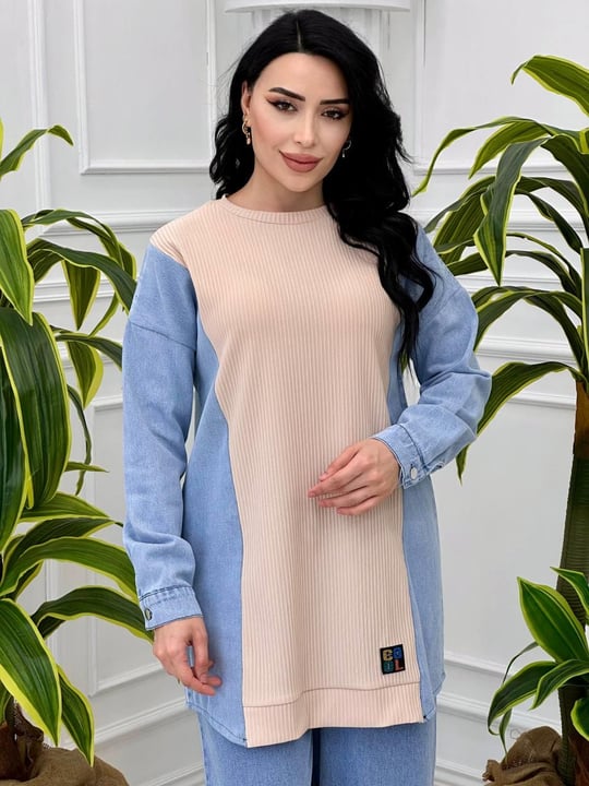 Kot Geçişli Spor Tunik 17807 T-24 Bej