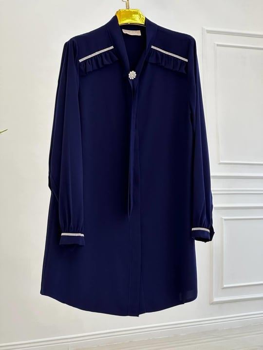 Kravatlı Araboy Tunik 1061 t025 Lacivert