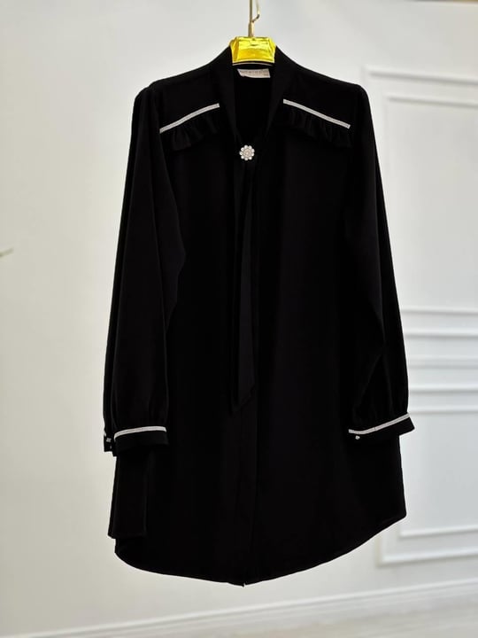 Kravatlı Araboy Tunik 1061 t025 Siyah
