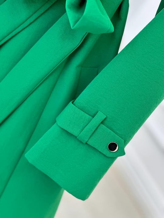 Kuş Gözü Detay Trenç Kap 4102 T-24 Benetton Yeşili