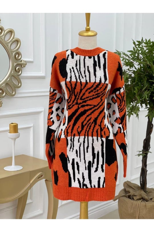 Leopar Yumoş Kazak 7361 Turuncu
