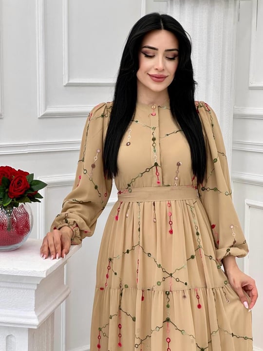 Miss İndigo Elbise 1330 T-24 Vizon