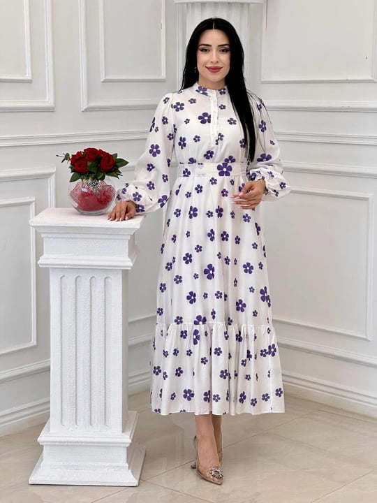 Miss İndigo Elbise 1346 T-24 Mor