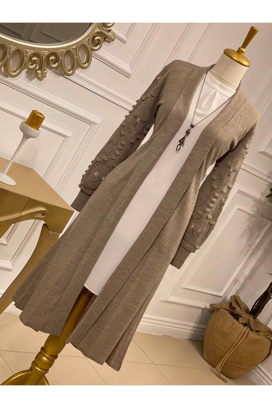 Nakışlı Hırka 3928 Taş
