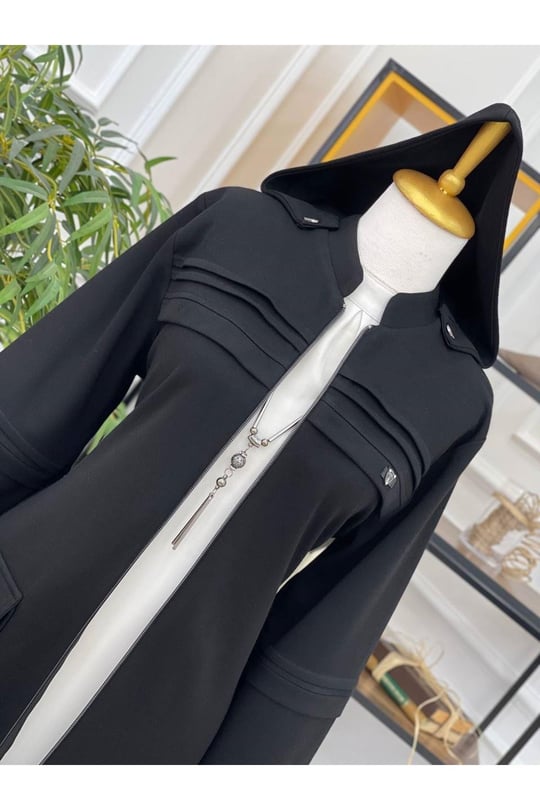 Nervürlü Armalı Kap 1074 Siyah