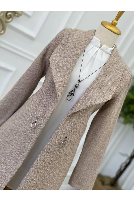Örme Ceket 14300 Taş