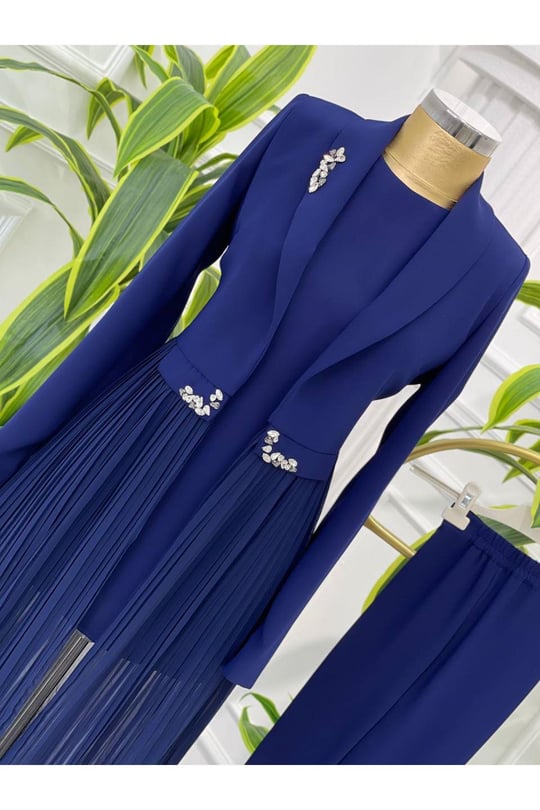 Pilise Detay 3 Lü Takım 5730 Saks