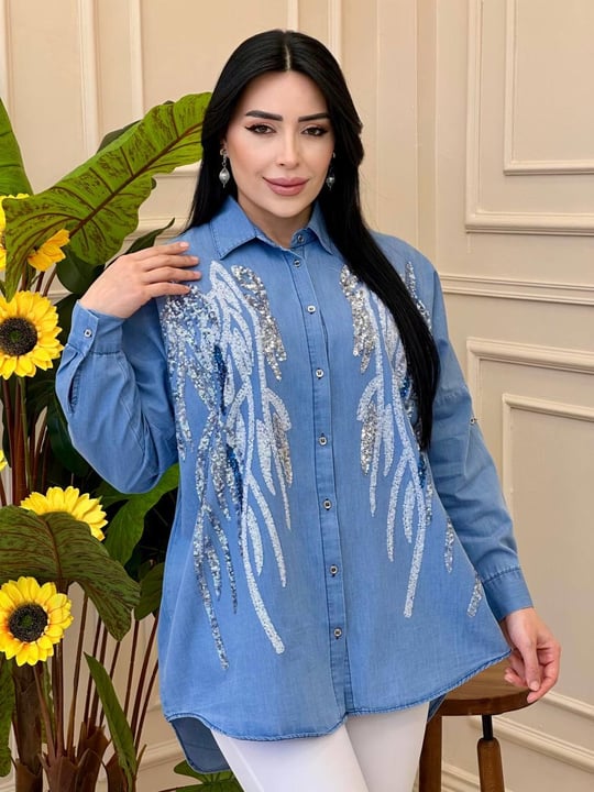 Pul İşleme Tensel Gömlek 001 g-25 Kot