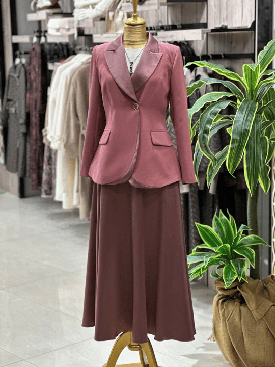 Saten Etekli Takım 3024 T-26 Rose