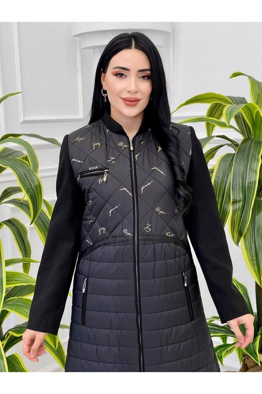 Sim Şerit Kapitone Kaban 720 Siyah