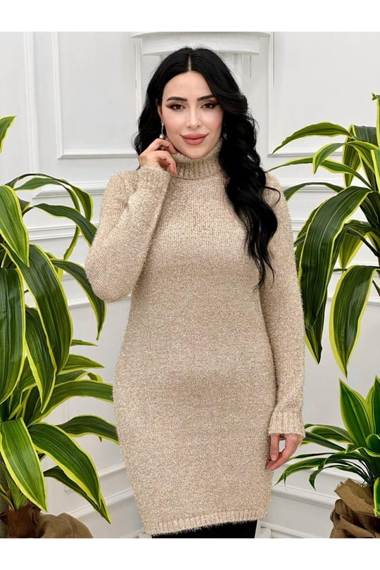 Simli Sakallı Tunik 5145 Gold