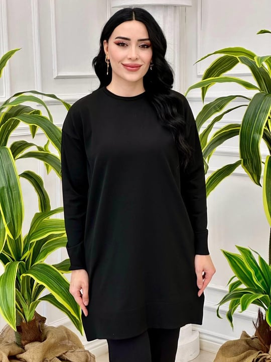 Sosis Yaka Tunik 14831 T-24 Siyah