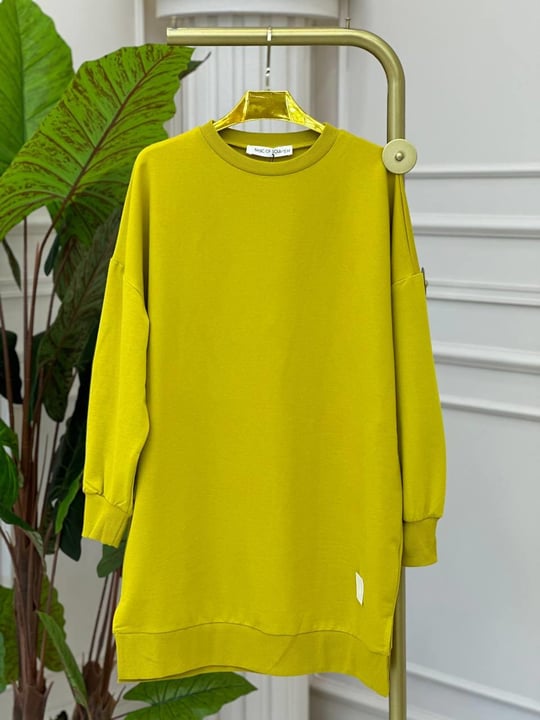 Soul İki İplik Sweat 30644 t-24 Hardal