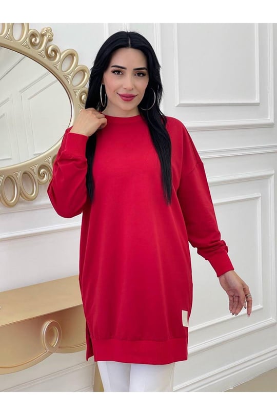 Soul Oversize Tunik 163 Kırmızı