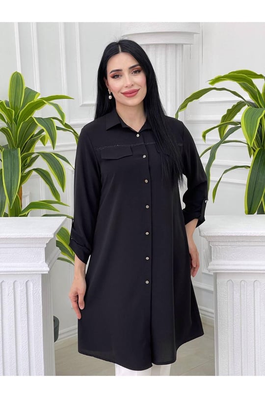 Spor Battal Tunik 702 Siyah