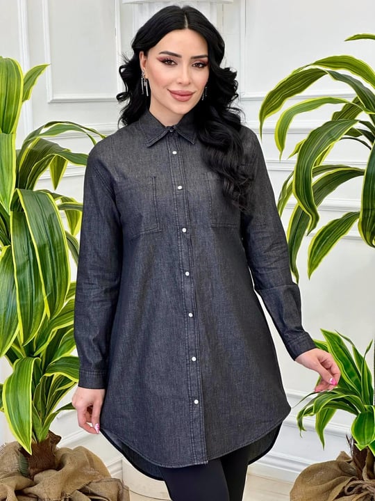Spor Kot Gömlek 6835 T-24 Siyah