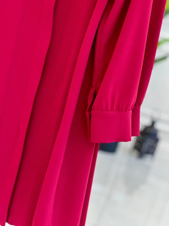 Su Taşı Polo Tunik 5447 t025 Kırmızı
