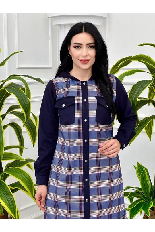 Süet Detay Spor  Tunik 2142 Lacivert
