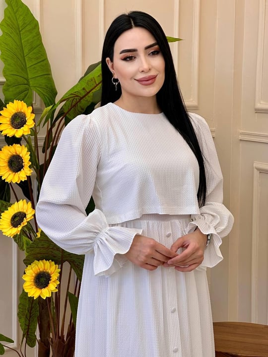 Takım Görünümlü Elbise 4175 E025 Beyaz