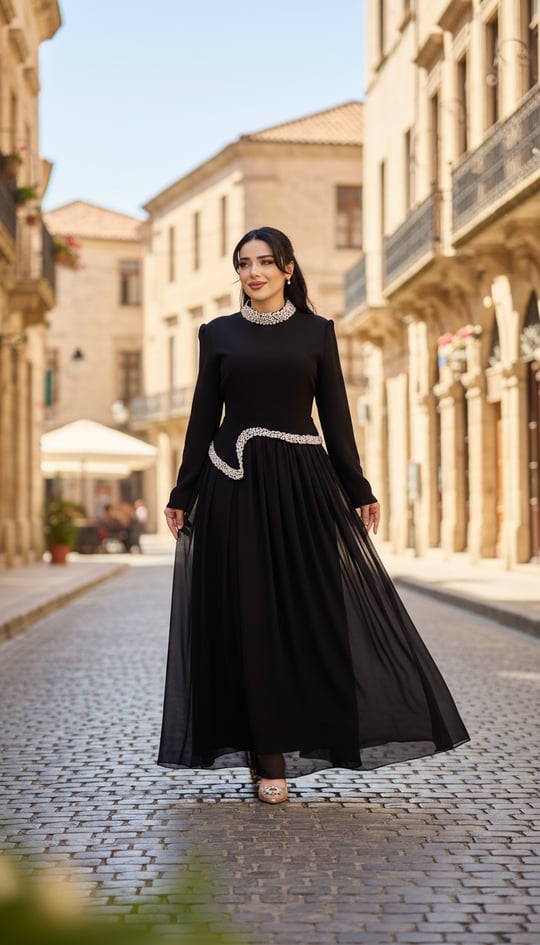 Takım Görünümlü Suzanna Elbise 1152 T-26 Siyah